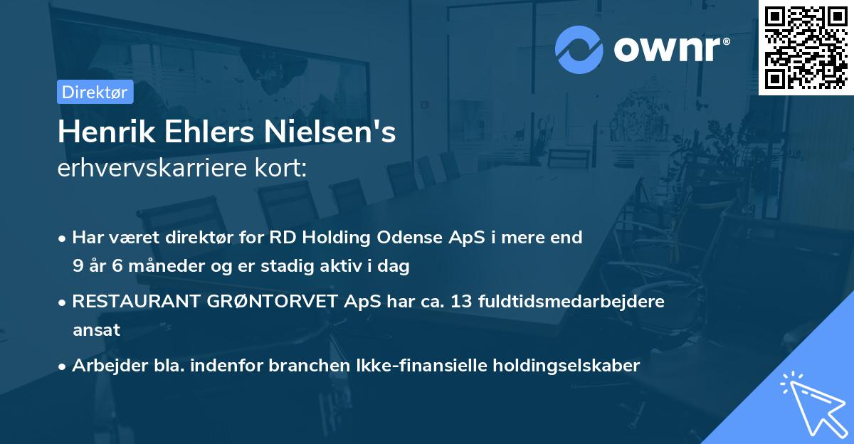 Henrik Ehlers Nielsen's erhvervskarriere kort