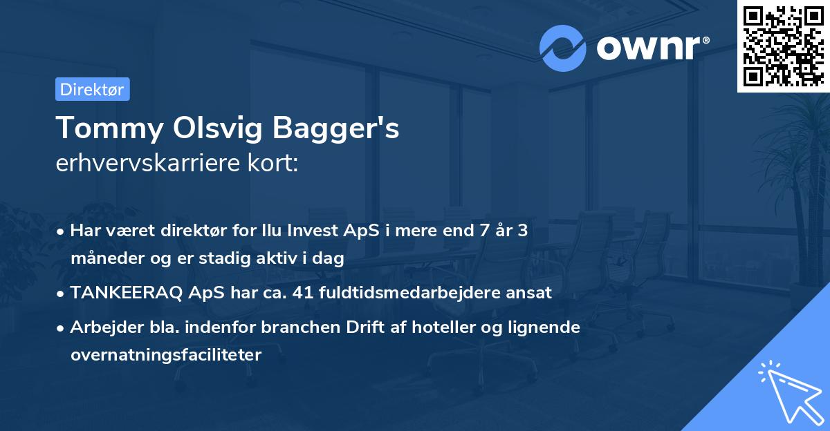 Tommy Olsvig Bagger's erhvervskarriere kort