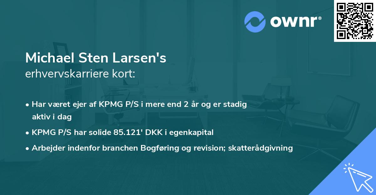 Michael Sten Larsen's erhvervskarriere kort