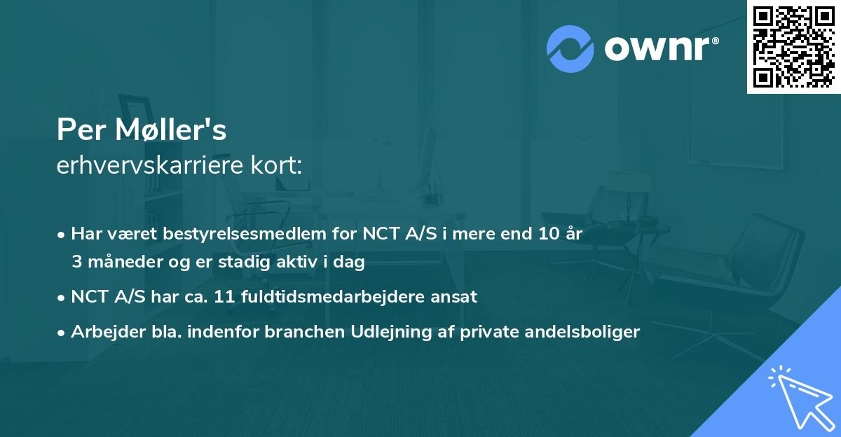 Per Møller's erhvervskarriere kort
