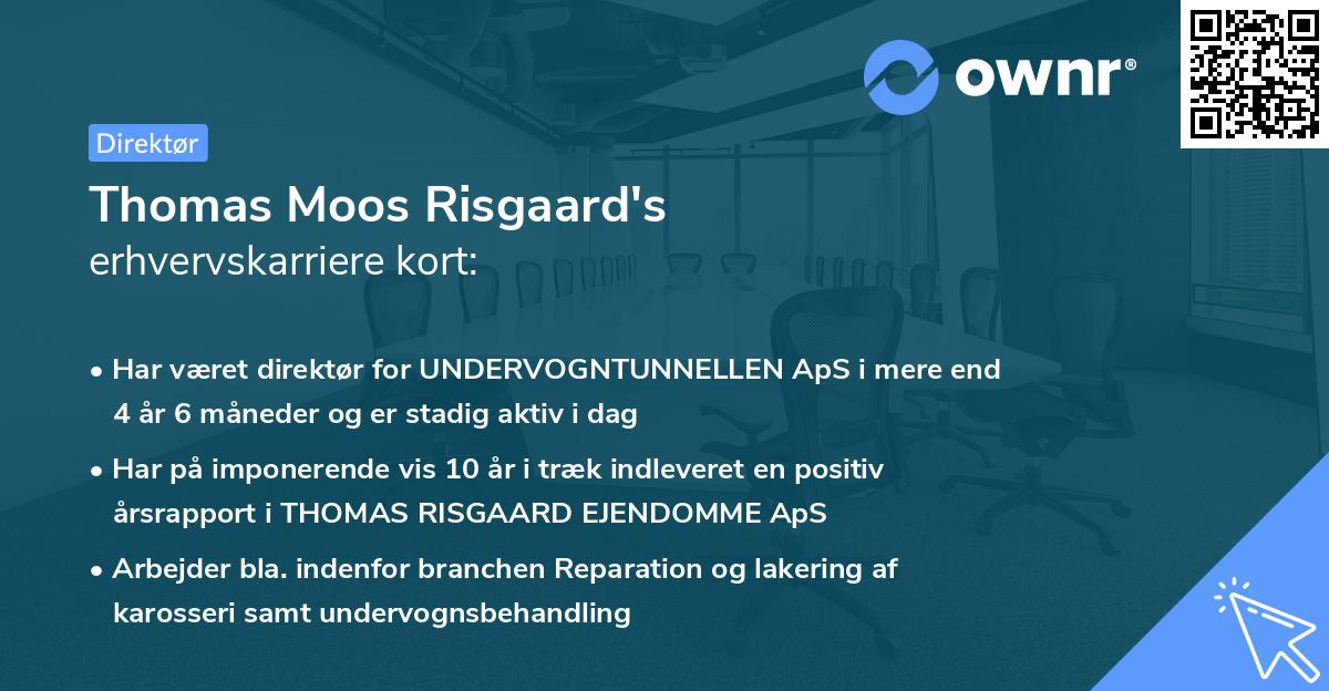 Thomas Moos Risgaard's erhvervskarriere kort