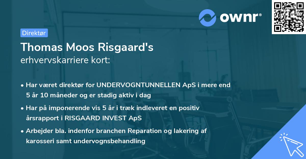 Thomas Moos Risgaard's erhvervskarriere kort