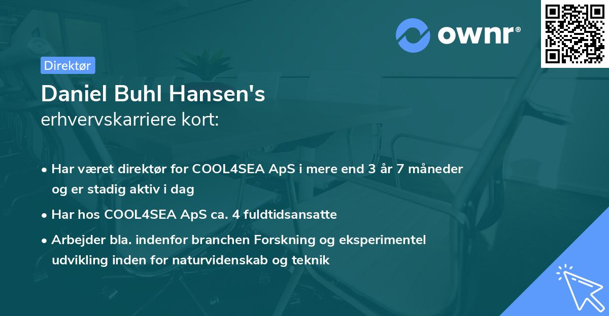 Daniel Buhl Hansen's erhvervskarriere kort