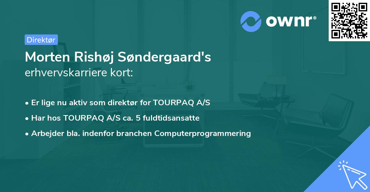 Morten Rishøj Søndergaard's erhvervskarriere kort