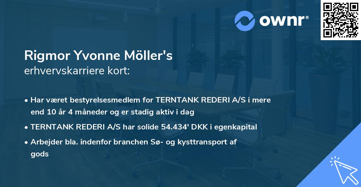 Rigmor Yvonne Möller's erhvervskarriere kort