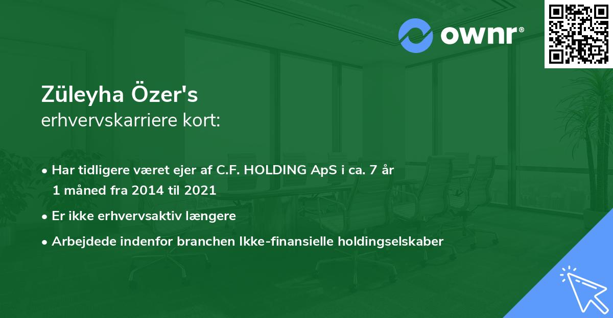 Züleyha Özer's erhvervskarriere kort