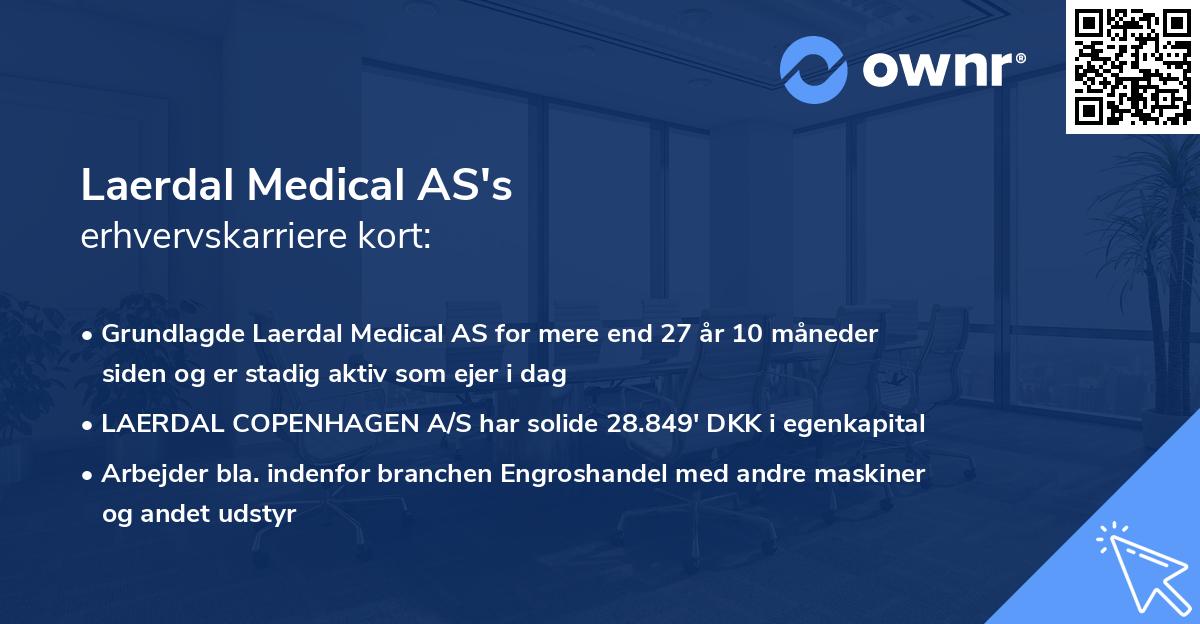 Laerdal Medical AS's erhvervskarriere kort