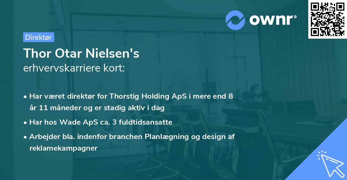 Thor Otar Nielsen's erhvervskarriere kort