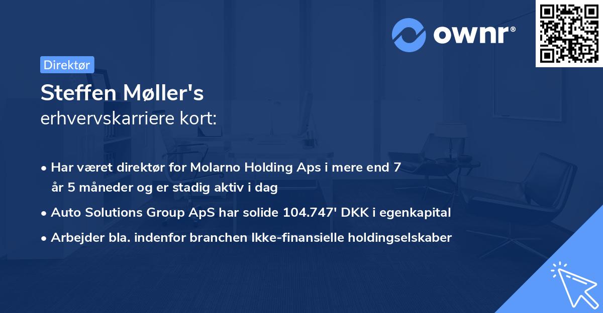 Steffen Møller's erhvervskarriere kort