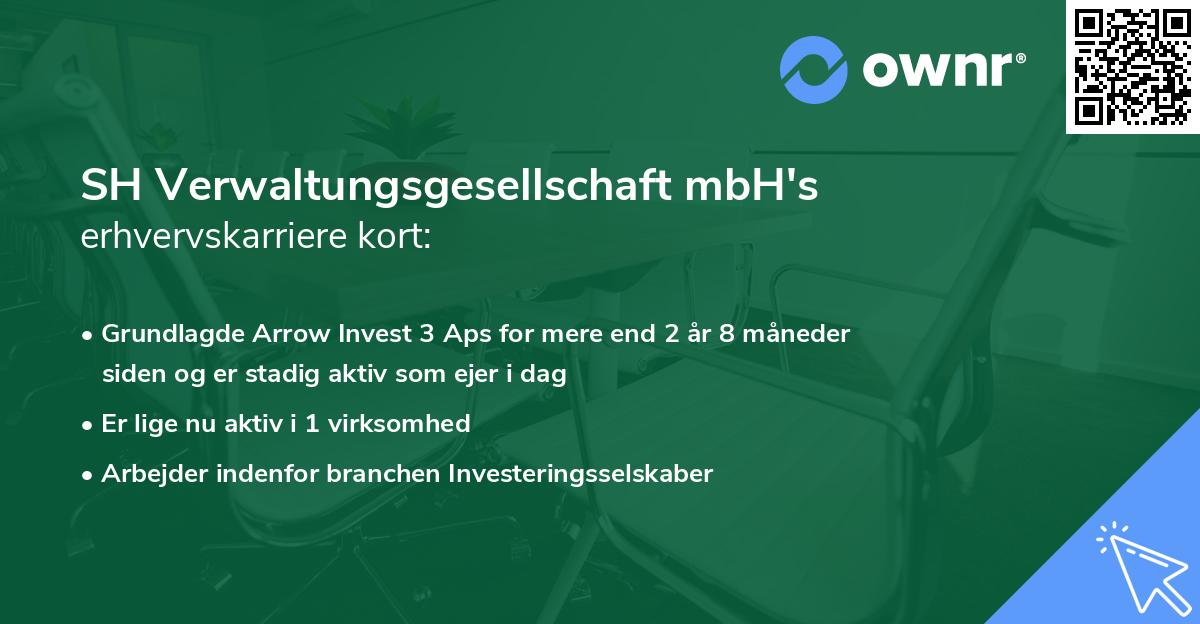 SH Verwaltungsgesellschaft mbH's erhvervskarriere kort