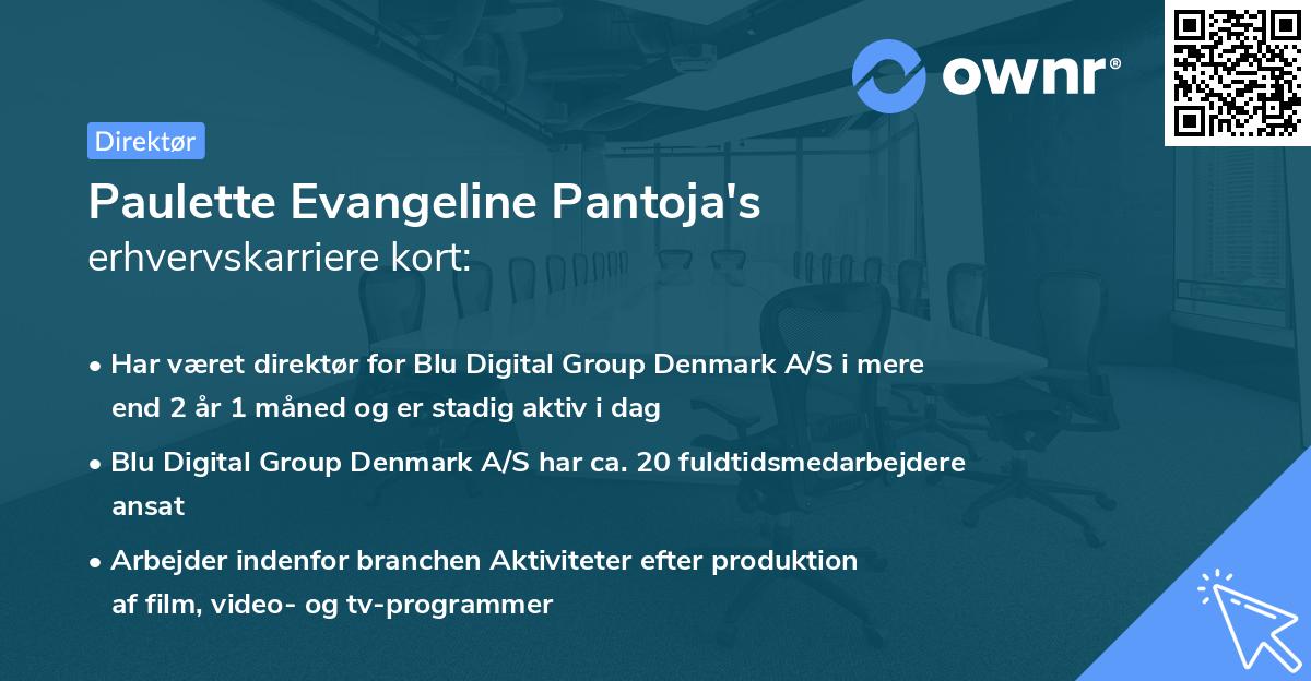 Paulette Evangeline Pantoja's erhvervskarriere kort