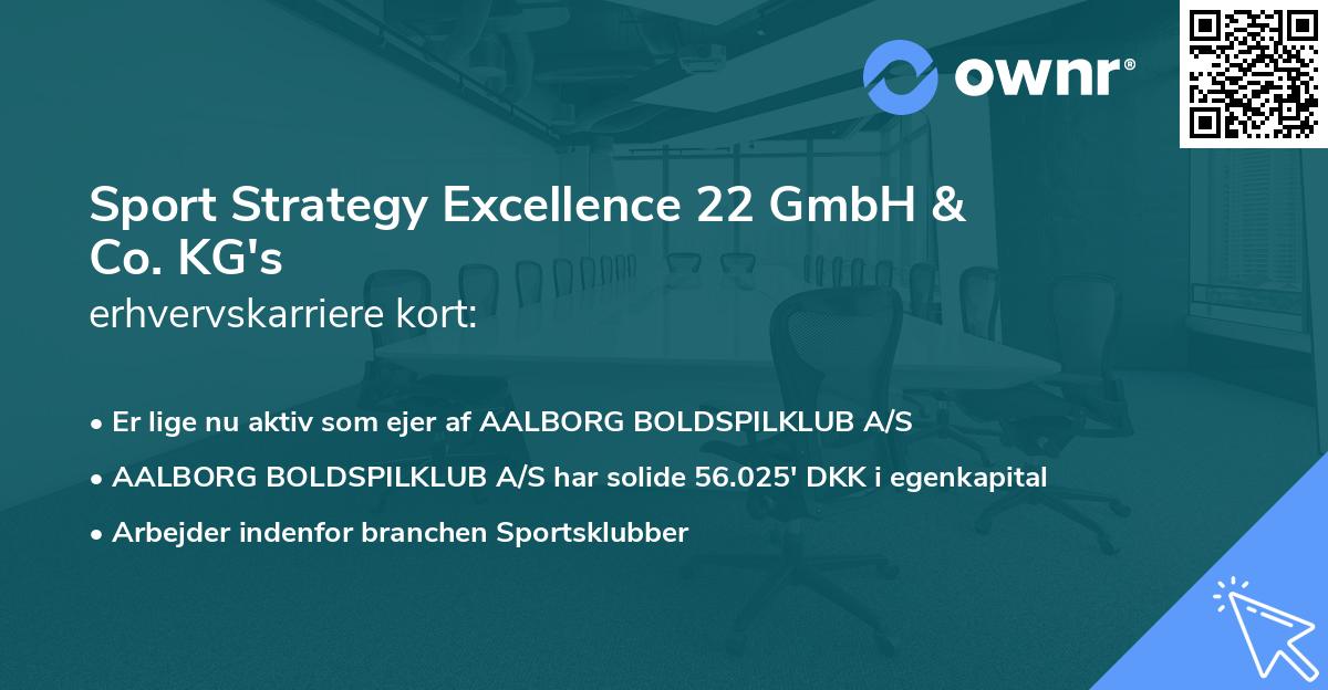 Sport Strategy Excellence 22 GmbH & Co. KG's erhvervskarriere kort