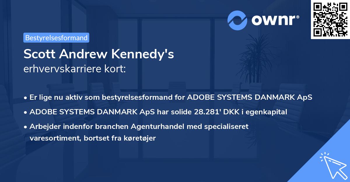 Scott Andrew Kennedy's erhvervskarriere kort