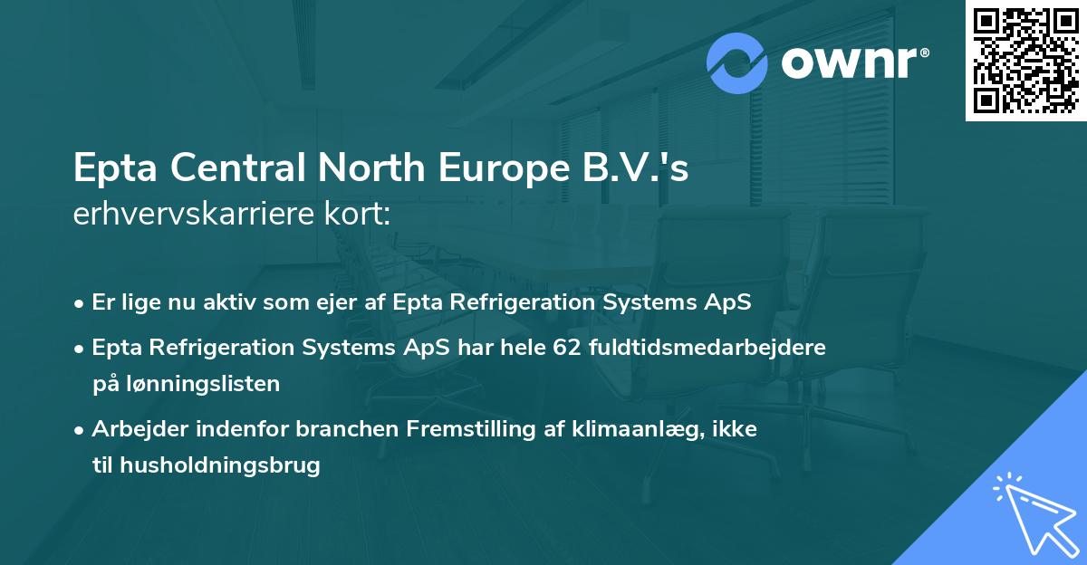 Epta Central North Europe B.V.'s erhvervskarriere kort