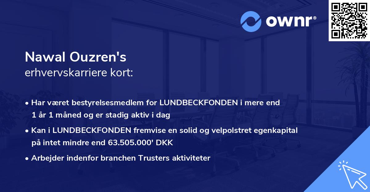 Nawal Ouzren's erhvervskarriere kort