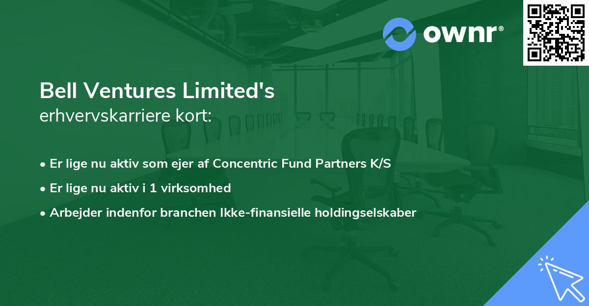 Bell Ventures Limited's erhvervskarriere kort
