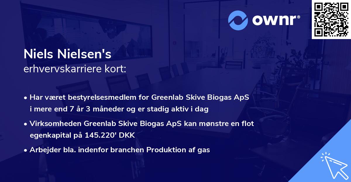 Niels Nielsen's erhvervskarriere kort