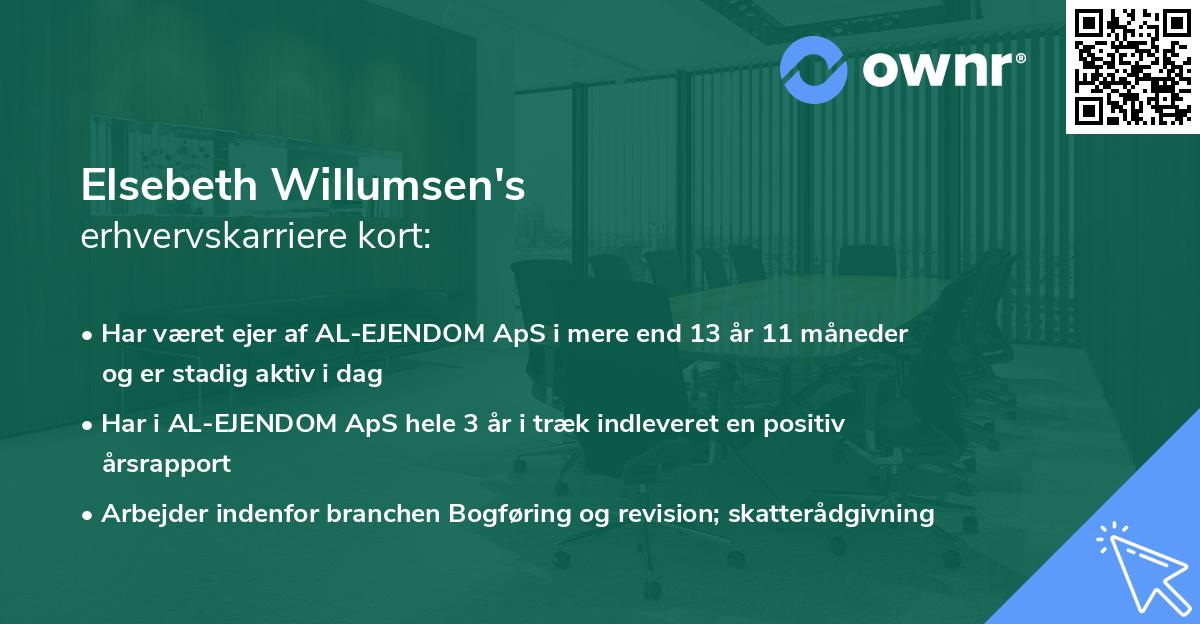 Elsebeth Willumsen's erhvervskarriere kort