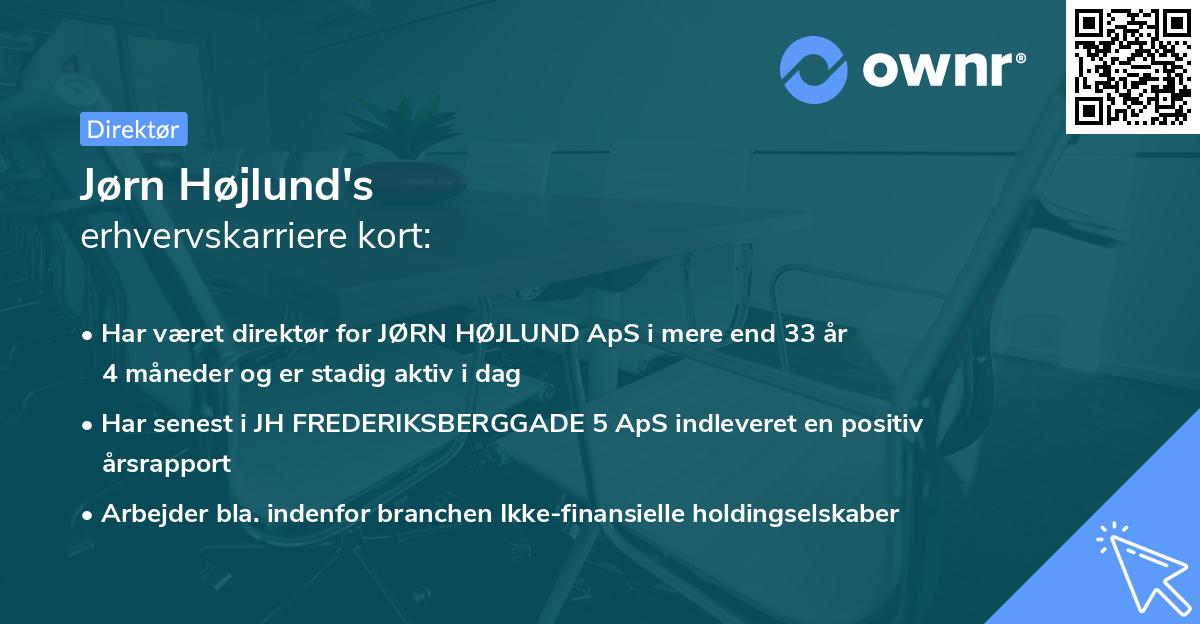 Jørn Højlund's erhvervskarriere kort