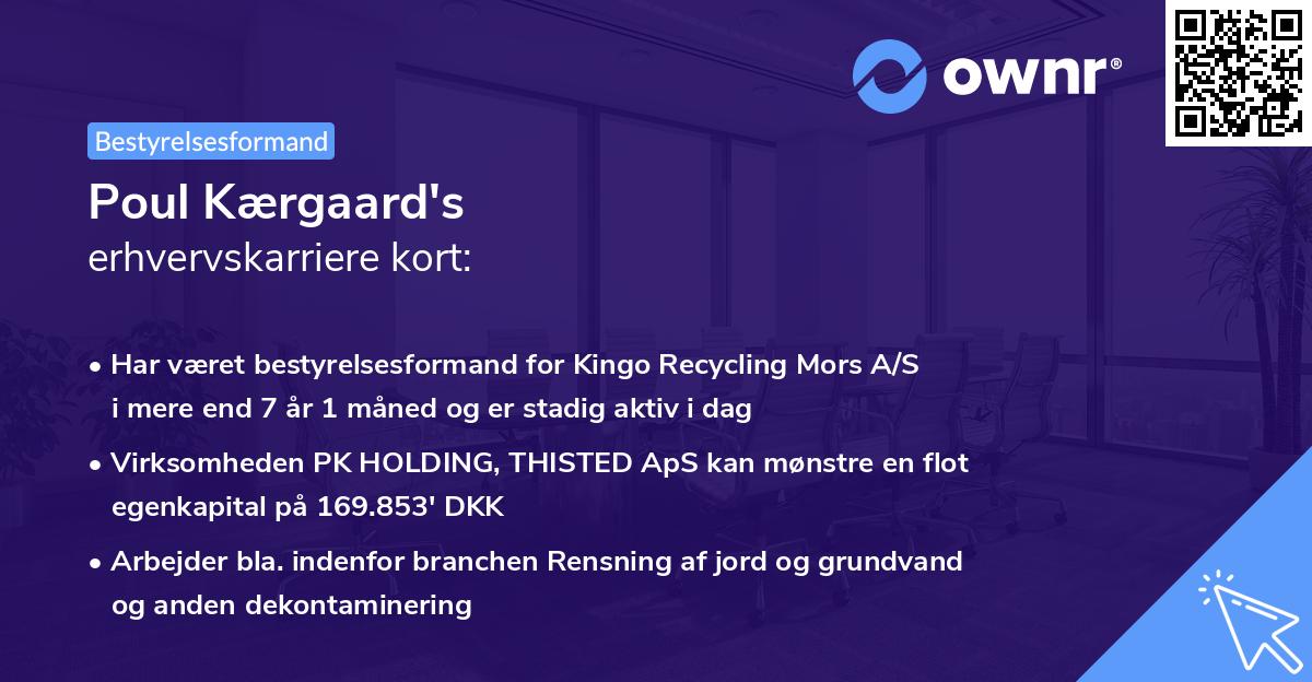 Poul Kærgaard's erhvervskarriere kort