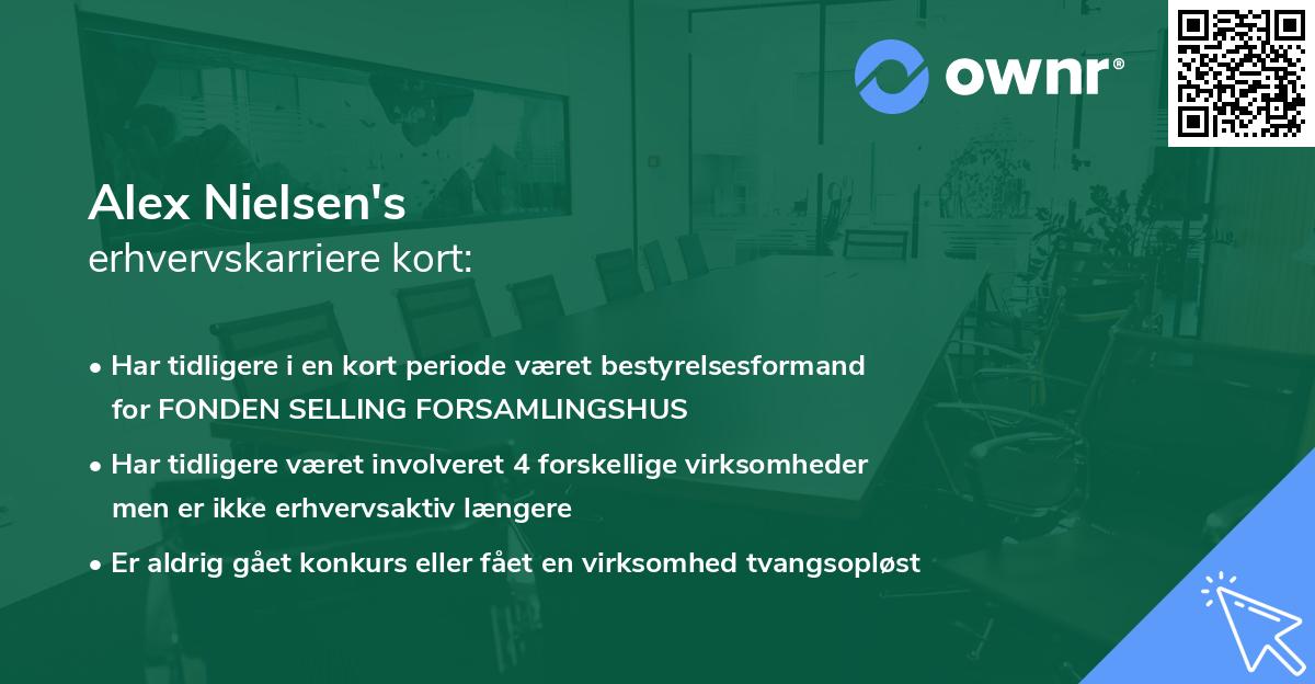 Alex Nielsen's erhvervskarriere kort