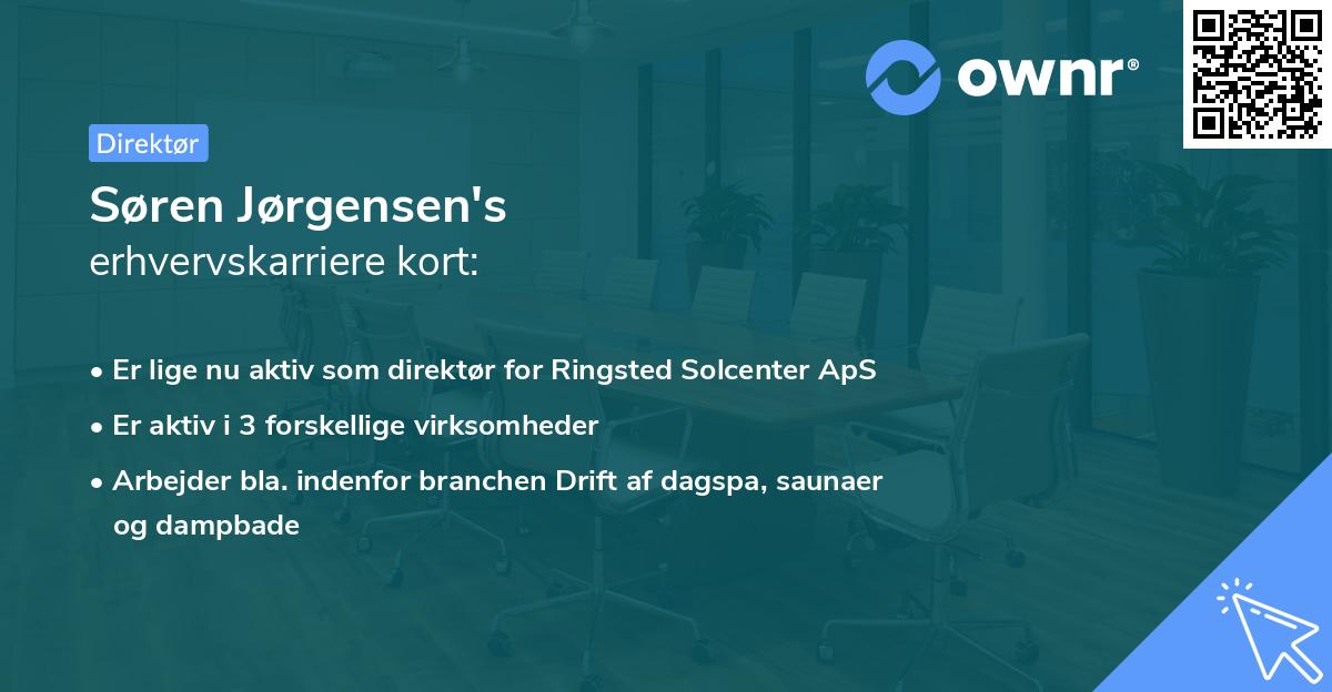 Søren Jørgensen's erhvervskarriere kort