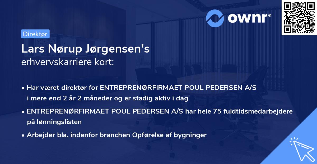 Lars Nørup Jørgensen's erhvervskarriere kort