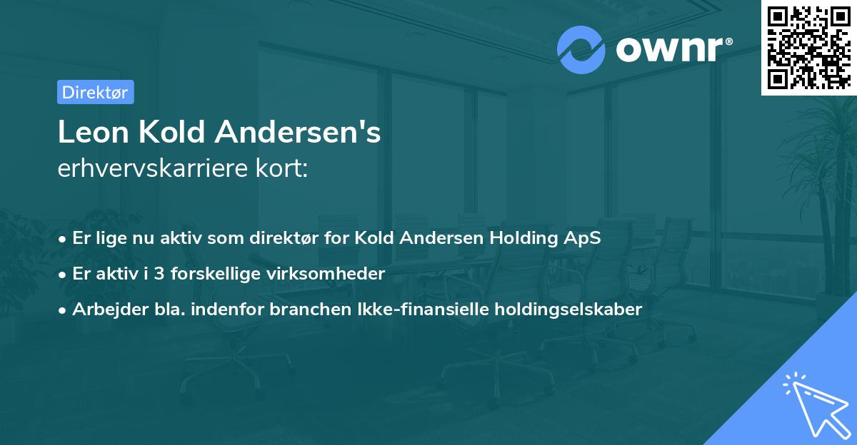 Leon Kold Andersen's erhvervskarriere kort