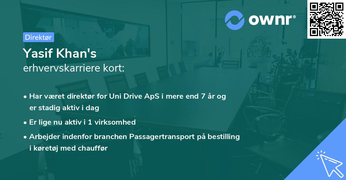 Yasif Khan's erhvervskarriere kort