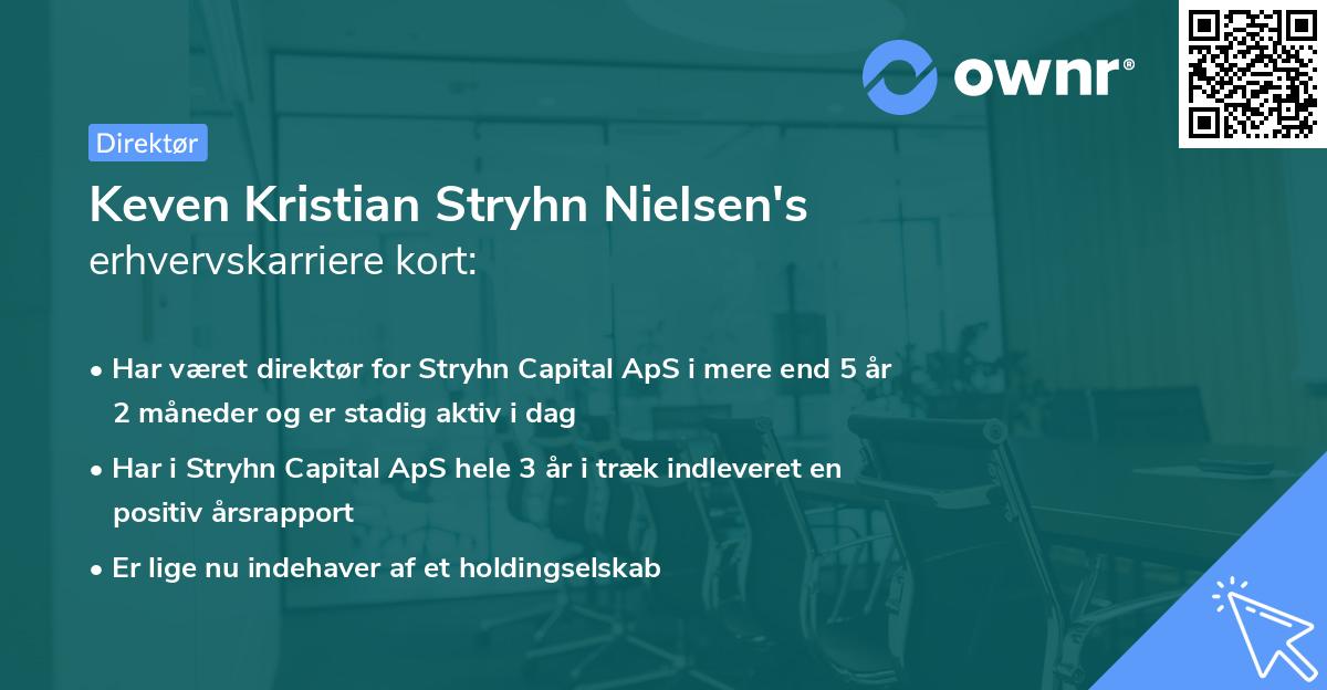 Keven Kristian Stryhn Nielsen's erhvervskarriere kort