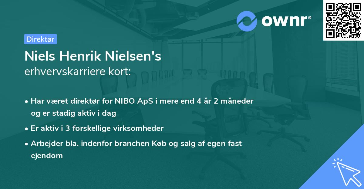 Niels Henrik Nielsen's erhvervskarriere kort