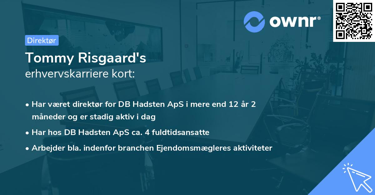 Tommy Risgaard's erhvervskarriere kort
