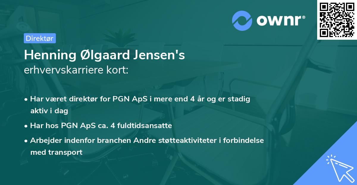 Henning Ølgaard Jensen's erhvervskarriere kort