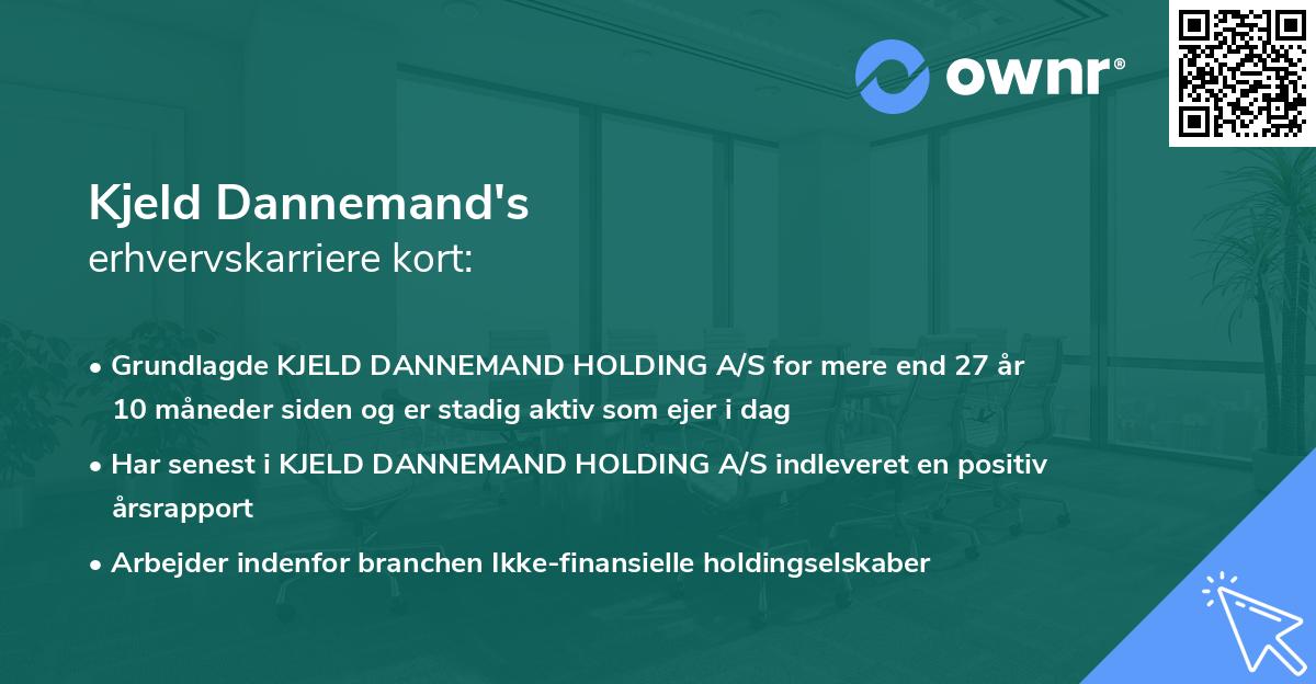 Kjeld Dannemand's erhvervskarriere kort
