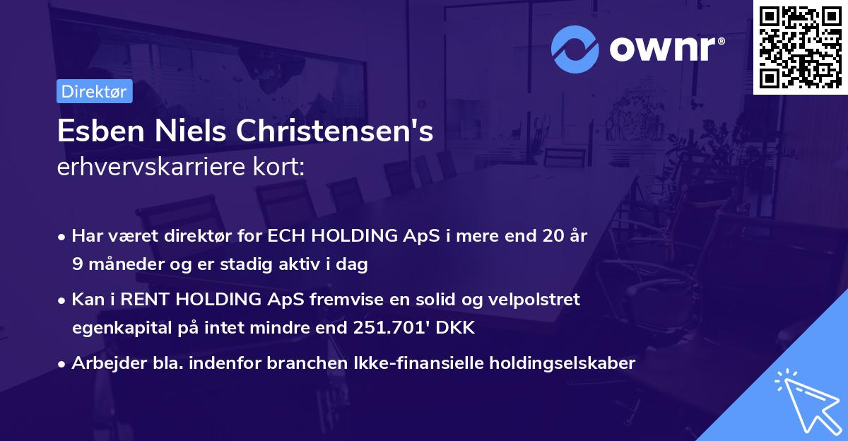 Esben Niels Christensen's erhvervskarriere kort