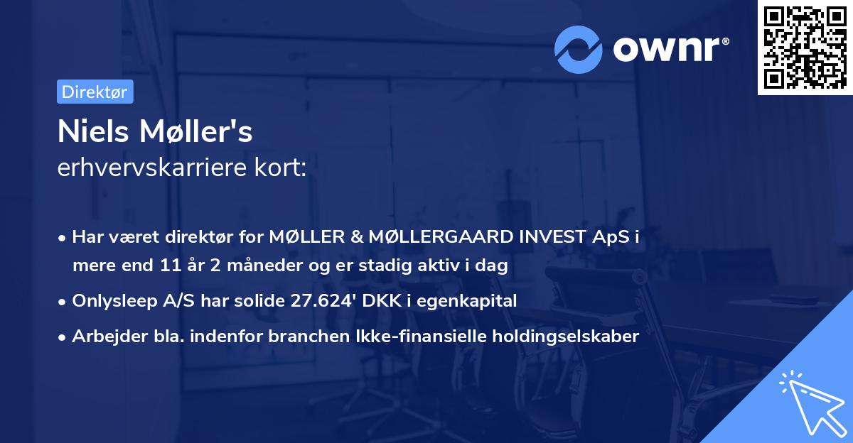 Niels Møller's erhvervskarriere kort