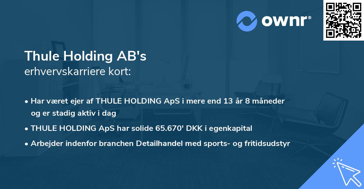 Thule Holding AB's erhvervskarriere kort