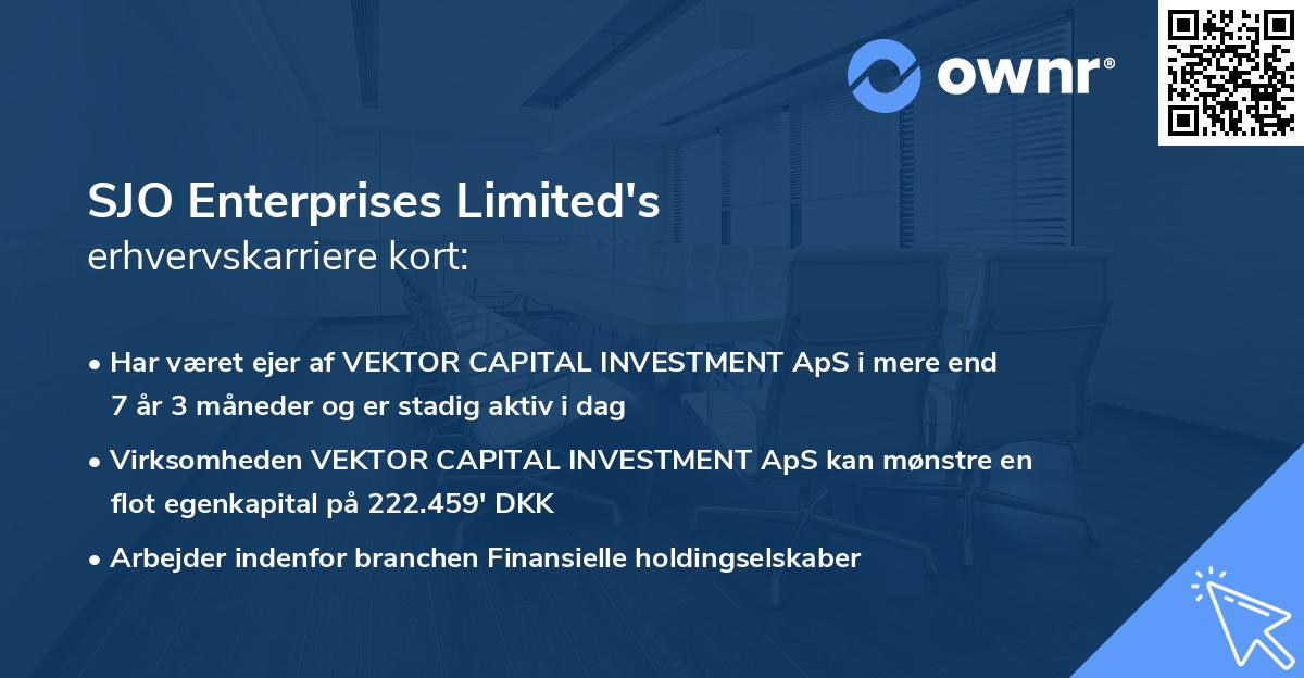 SJO Enterprises Limited's erhvervskarriere kort