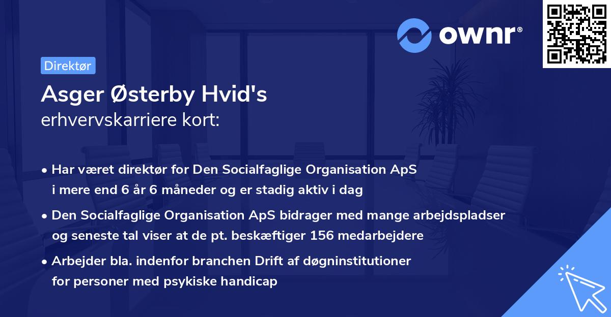 Asger Østerby Hvid's erhvervskarriere kort