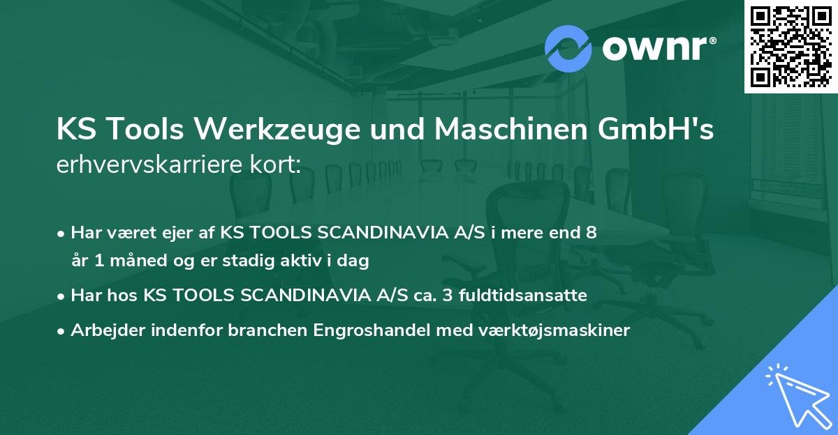 KS Tools Werkzeuge und Maschinen GmbH's erhvervskarriere kort