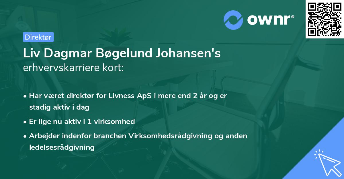Liv Dagmar Bøgelund Johansen's erhvervskarriere kort