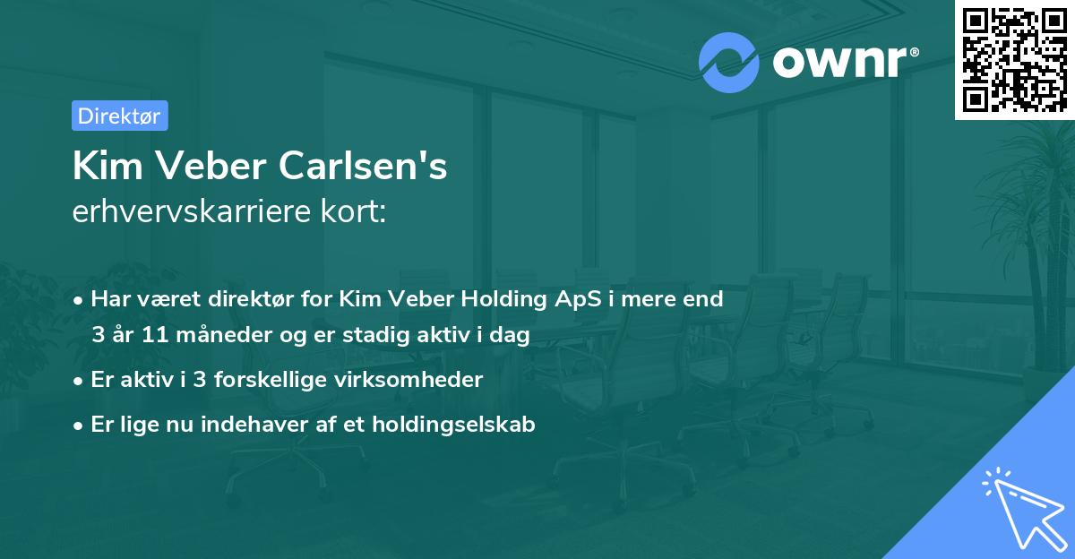 Kim Veber Carlsen's erhvervskarriere kort