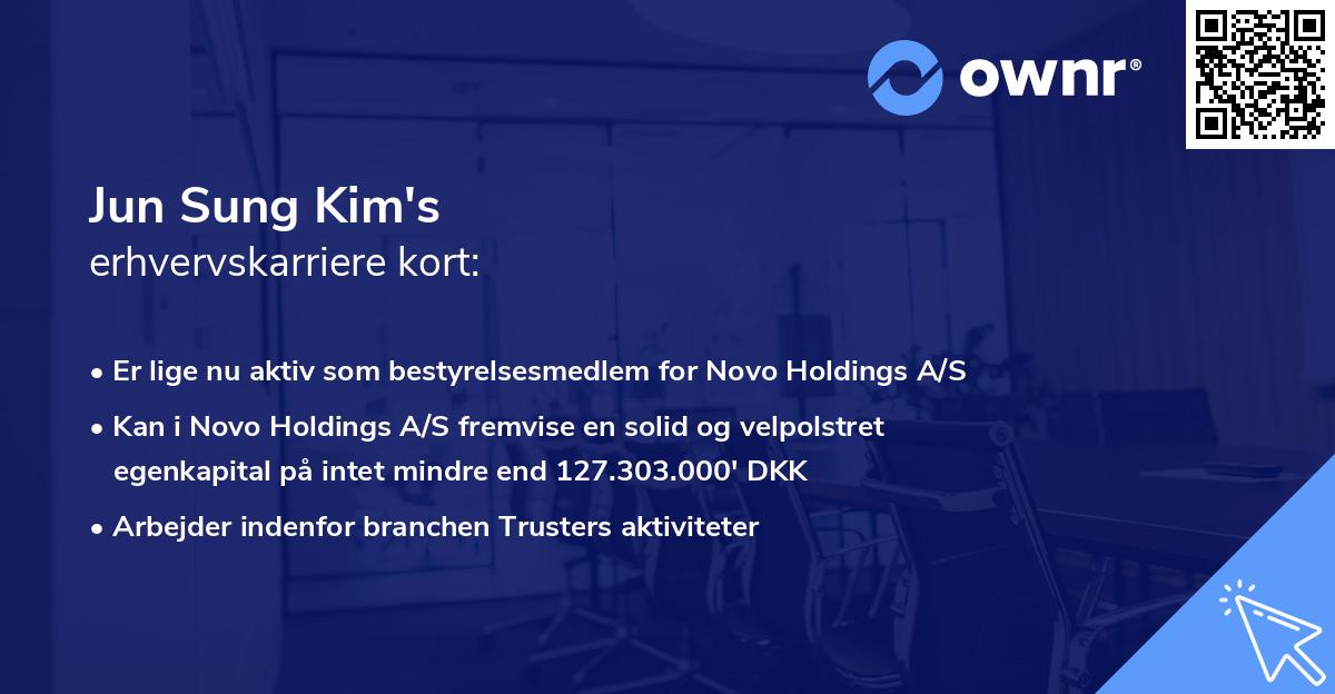 Jun Sung Kim's erhvervskarriere kort