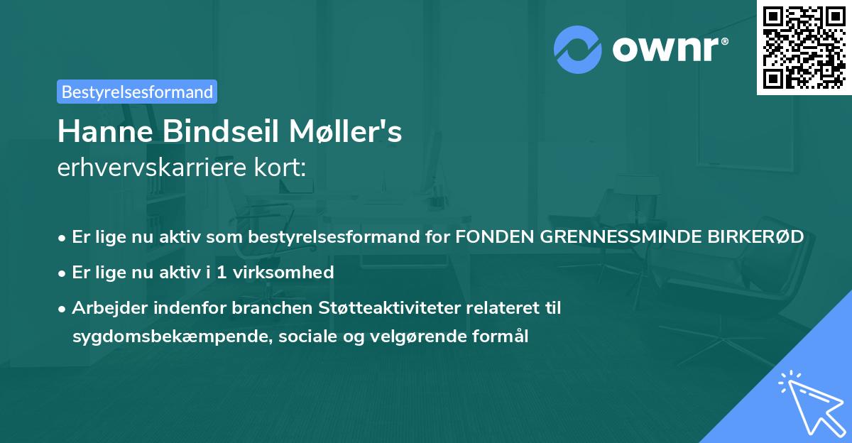 Hanne Bindseil Møller's erhvervskarriere kort