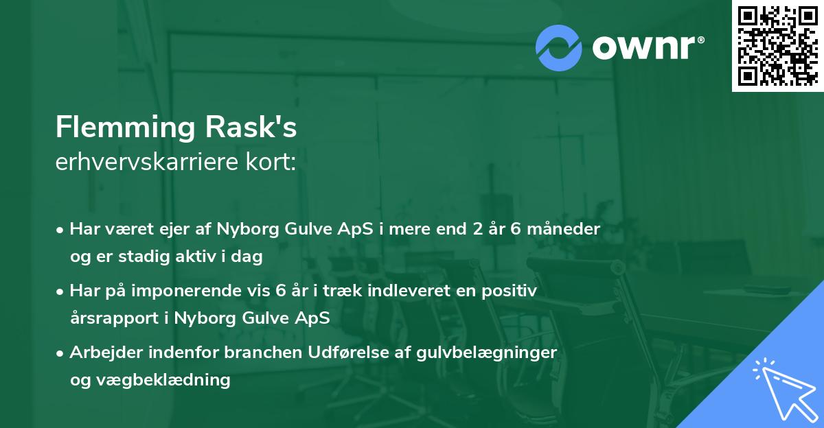 Flemming Rask's erhvervskarriere kort