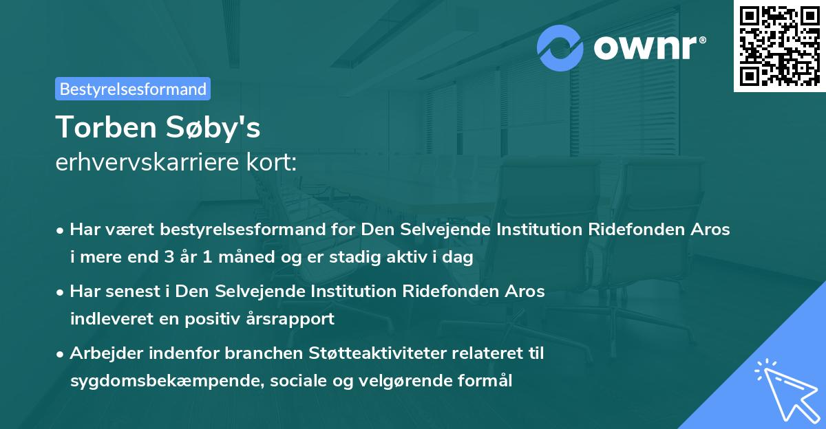 Torben Søby's erhvervskarriere kort