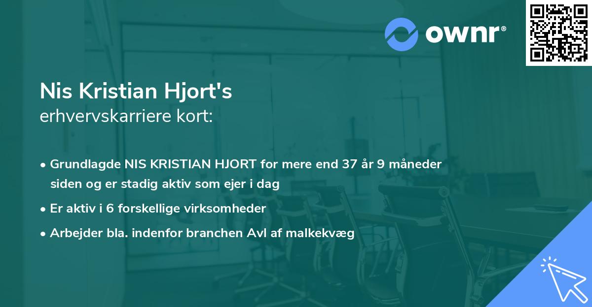 Nis Kristian Hjort's erhvervskarriere kort