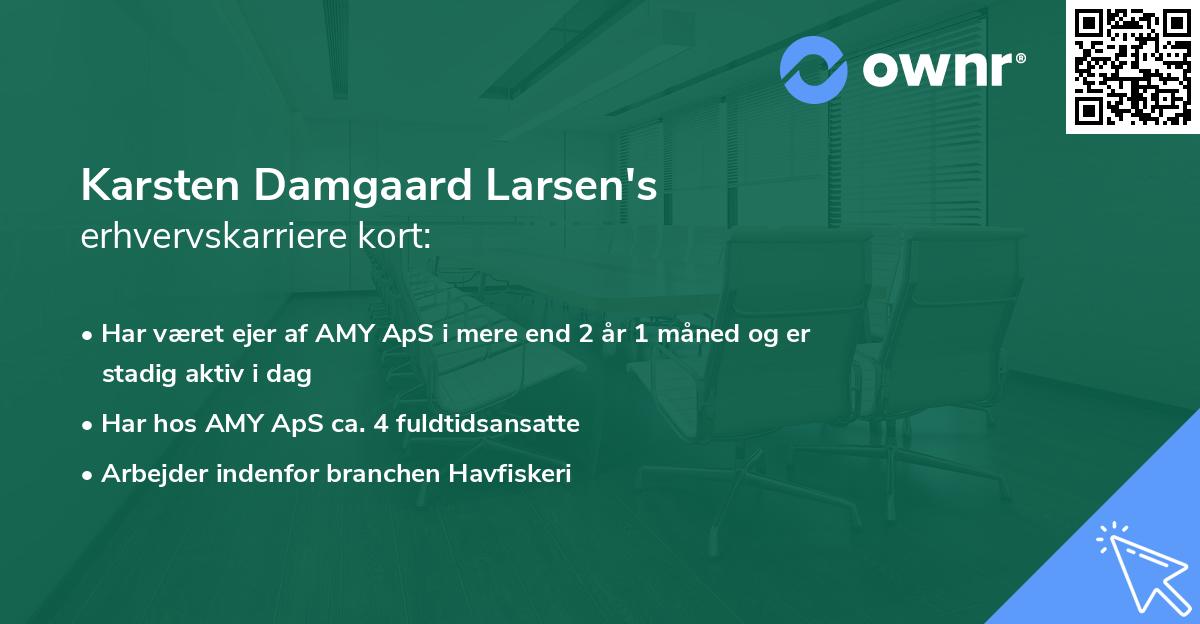 Karsten Damgaard Larsen's erhvervskarriere kort