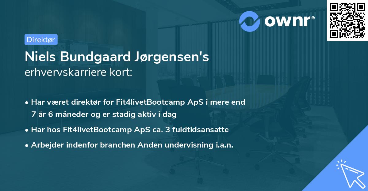 Niels Bundgaard Jørgensen's erhvervskarriere kort
