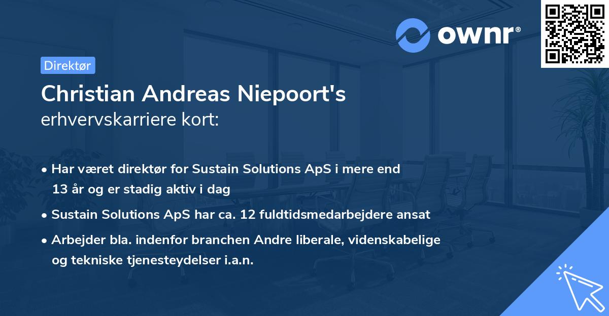 Christian Andreas Niepoort's erhvervskarriere kort